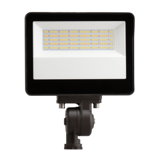 LED Flood Light, 5000 Lumen Max, Wattage and CCT Selectable, 120-277V, Integrated Photocell