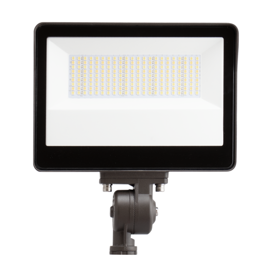 LED Flood Light, 8700 Lumen Max, Wattage and CCT Selectable, 120-277V, Integrated Photocell