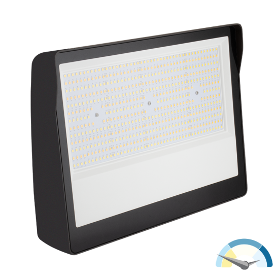 LED Flood Light, 30,000 Lumen Max, Wattage and CCT Selectable, 120-277V, Integrated Photocell