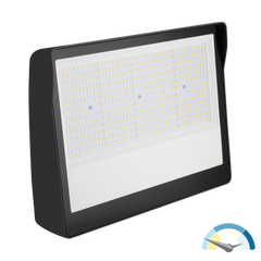 LED Flood Light, 30,000 Lumen Max, Wattage and CCT Selectable, 120-277V, Integrated Photocell
