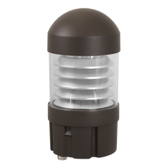 LED SPEC-SELECT™ Bollard Round, Dome Top, Louver, 2860 Lumen Max, Wattage and CCT Selectable, 120-277V