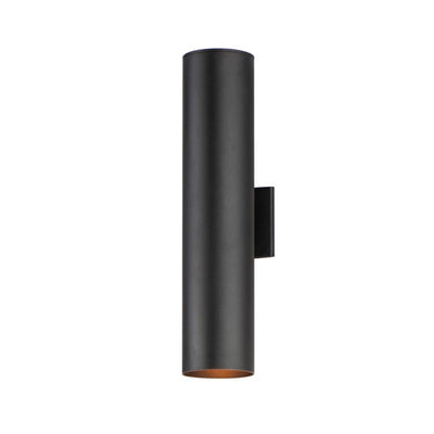 5" Cylinder Up/Down Light, 210 Lumens, 32 Watt, 120 Volts, Brushed Aluminum or Black Finish, Extended Length