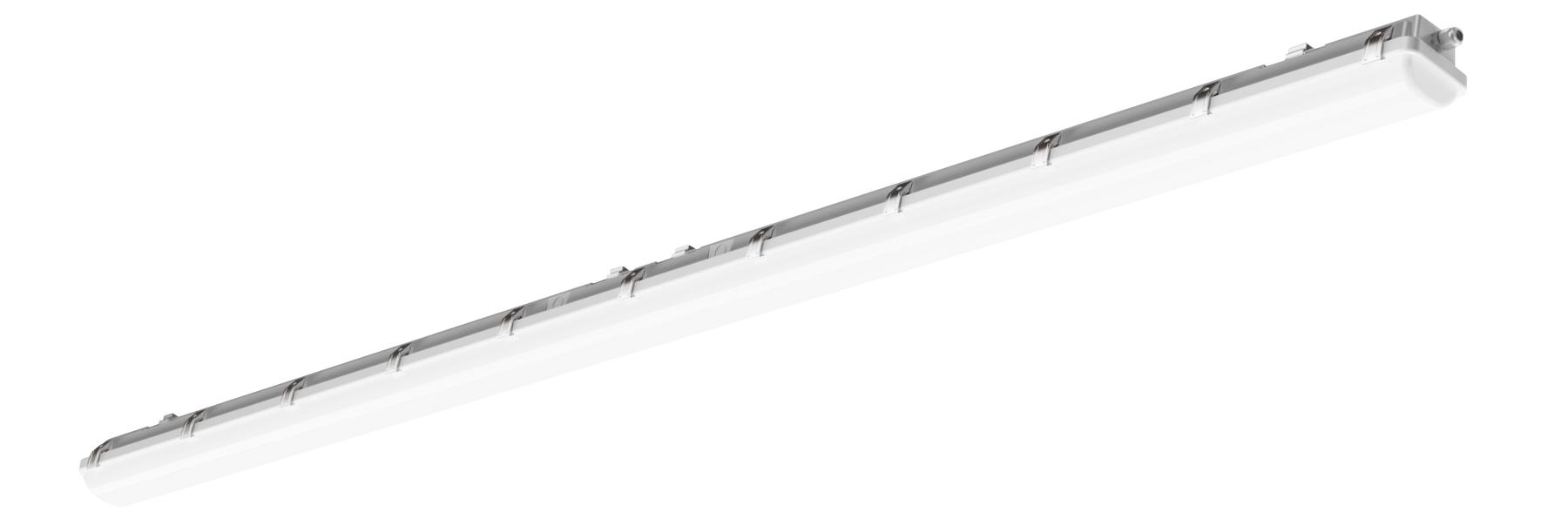 8FT LED Vapor Tight Fixture, 15,000 Lumen Max, CCT and Wattage Selectable, 120-277V