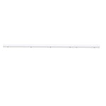 White rectangular 8ft led strip light fixture with sleek design and evenly spaced mounting brackets for easy installation