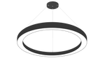 36" LED Round Direct/Indirect Pendant Light, 8000 Lumen Max, Wattage and CCT Selectable, 120-277V, White or Black Finish