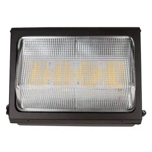 LED Traditional Wall Pack, 5700 Lumens, 38W, 4000K or 5000K, Photocell Included, 120-277V, Bronze Finish
