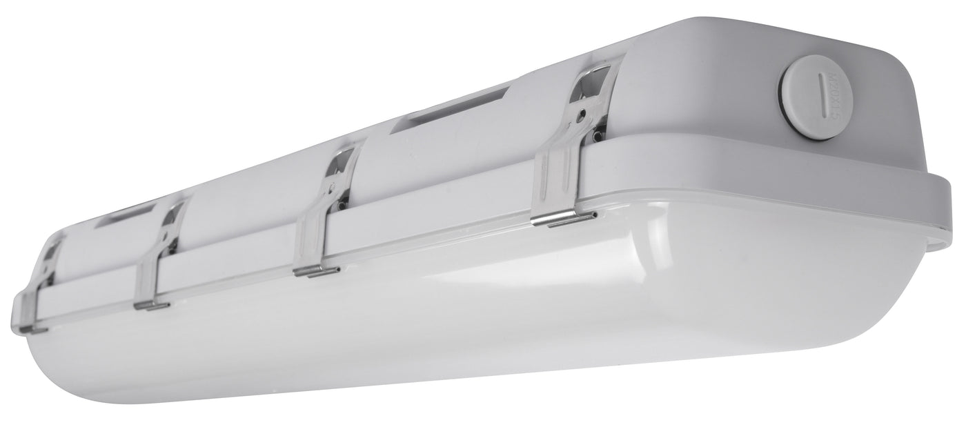 2FT LED Vapor Tight Fixture, 20W/25W/30W Selectable, 4156 Lumens, CCT Selectable, 120-277V