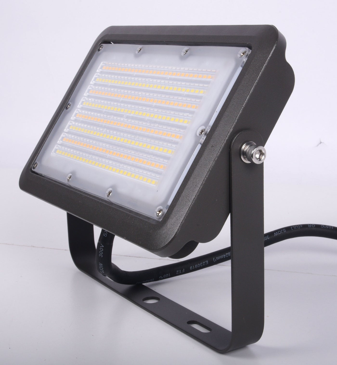 7x7 LED Flood Light With Yoke Mount and Photocell, Wattage Selectable ...