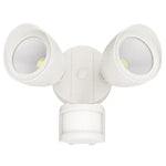 LED Security Flood Lights, 1400 Lumens, 20W, 3000K or 5000K, 120V, Black or White Finish, Motion Sensor Included
