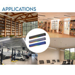 8FT LED RGBW Acoustic Linear Fixture, 9600 Lumen Max, 80W, CCT Selectable, 120-277V, Dark Gray, Gray, or Royal Blue Finish