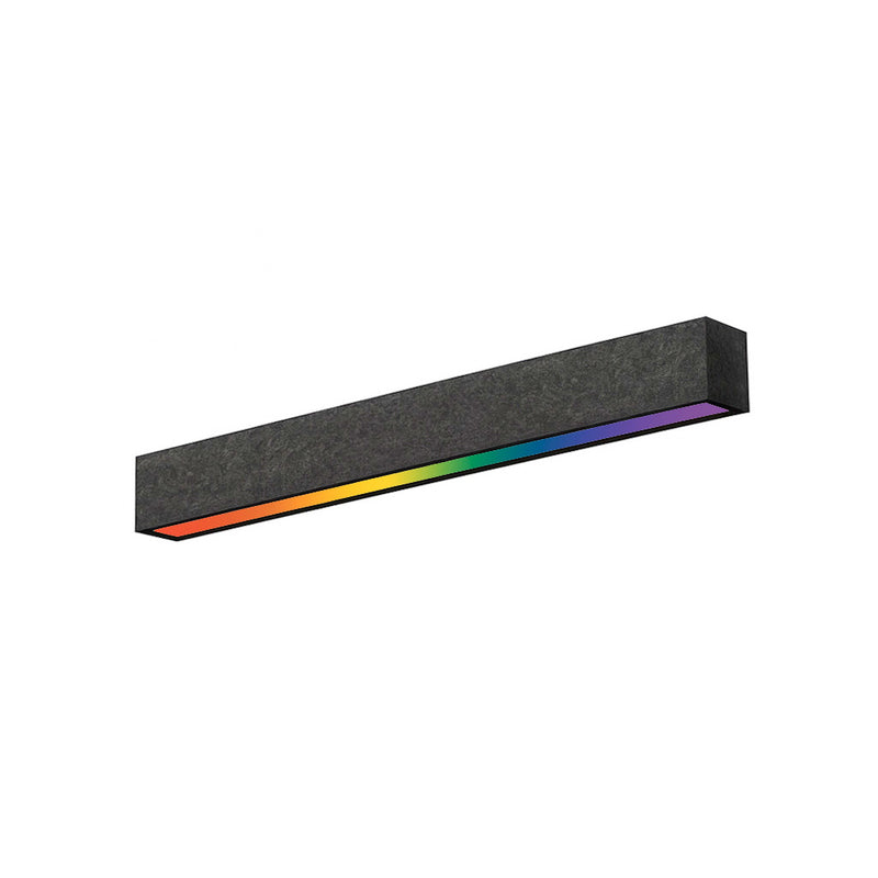 8FT LED RGBW Acoustic Linear Fixture, 9600 Lumen Max, 80W, CCT Selectable, 120-277V, Dark Gray, Gray, or Royal Blue Finish