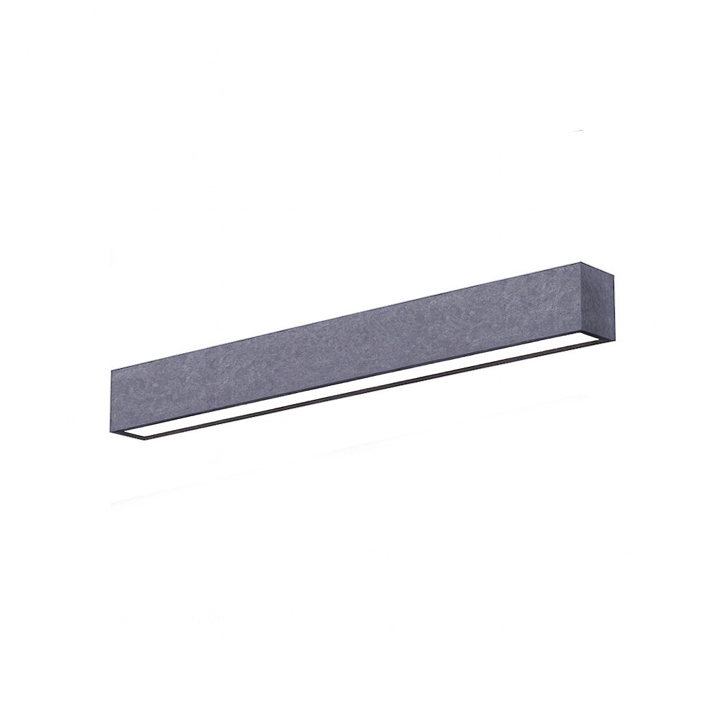 8 FT LED Direct/Indirect Suspended Acoustic Linear Fixture, 11,000 Lumen Max, Wattage and CCT Selectable, 120-277V, Dark Gray, Gray, or Royal Blue Finish