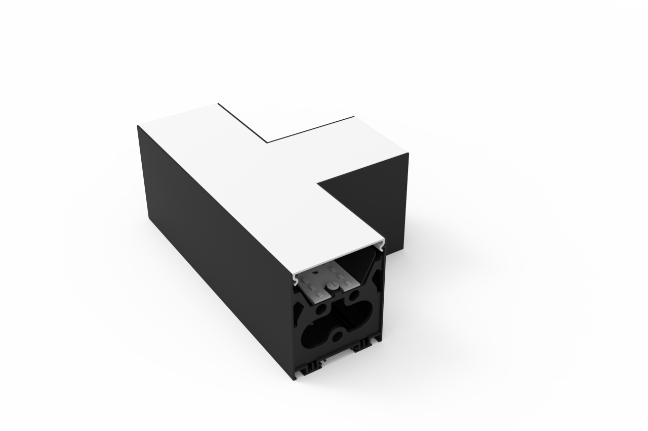 G2 T Shape Linear Architectural Beam Connector, White or Black Finish