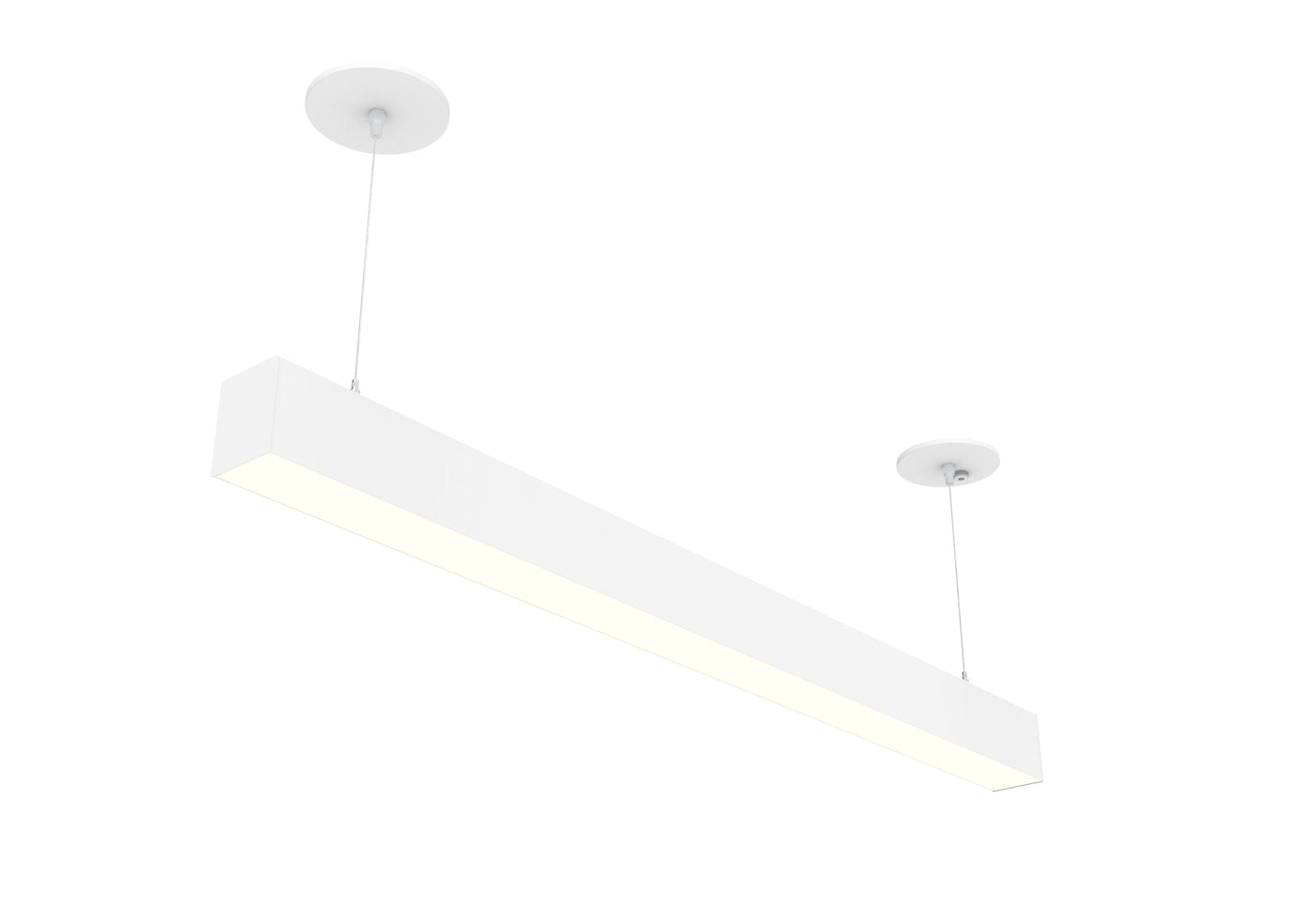 8 FT LED Linear Fixture G2, 9600 Lumen Max, 80W, CCT Selectable, 120-277V, Black or White Finish