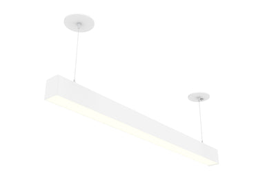 8 FT LED Linear Fixture G2, 9600 Lumen Max, 80W, CCT Selectable, 120-277V, Black or White Finish