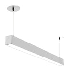 4 FT LED Linear Fixture, 4800 Lumen Max, 40 Watt, CCT Selectable,  120-277V, Black, White or Silver Finish