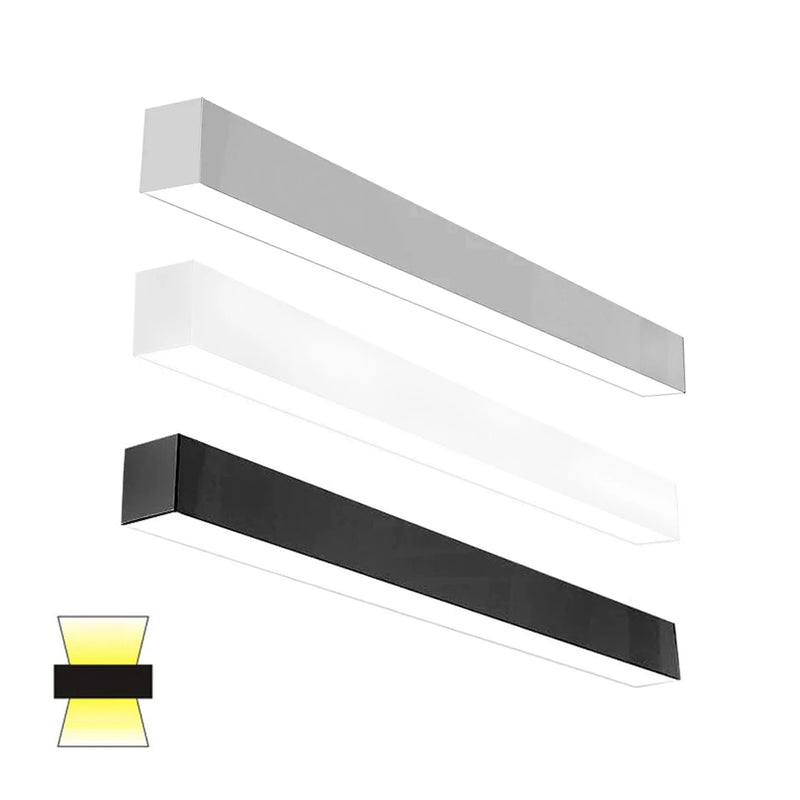 4 FT LED Direct/Indirect Suspended Linear Fixture G2, 6900 Lumen Max ...