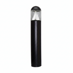 LED Dome Top Bollard Light, 1631  Lumens, 15W, 3000K, 4000K, or 5000K, T3 or T5, 120-277V, Black, Bronze, Silver, White, or Stainless Steel