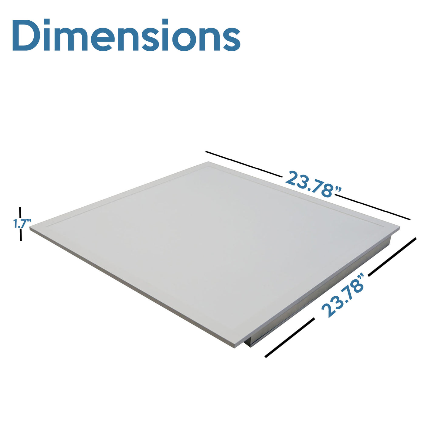 2 x 2 Foot G2 Back Lit LED Flat Panel, 3750 Lumens, 120-277V, Selectable Wattage and CCT, Emergency Backup