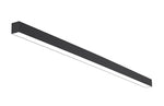 8 FT LED Direct/Indirect Suspended Linear Fixture, 4" Wide, 11,500 Lumen Max, Wattage and CCT Selectable, 120-277V, White or Black Finish