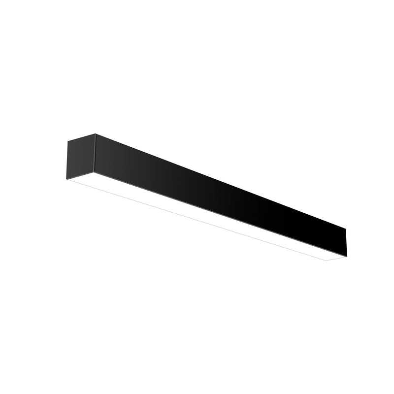 4 FT LED Linear Fixture, 4800 Lumen Max, 40 Watt, CCT Selectable, 120-277V, Black or Silver Finish