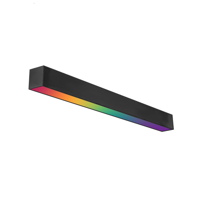 8FT LED RGBW Linear Fixture, 9600 Lumen Max, 80W, CCT Selectable, 120-277V, Black or White Finish