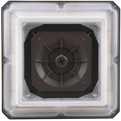 LED Angled-Beam Garage Canopy Light, 8400 Lumen Max, CCT and Wattage Selectable, 120-277V