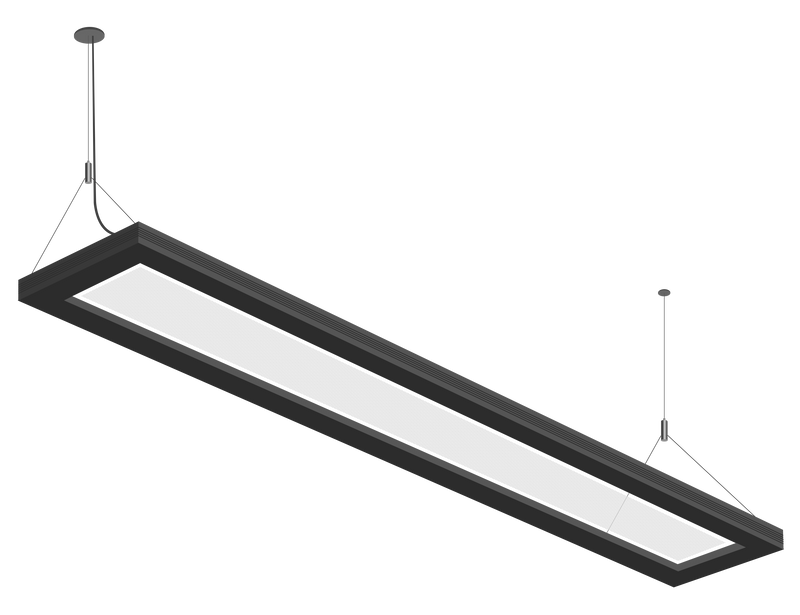 4FT Up and Down Linear Light, 4600 Lumens, 40W, CCT Selectable, 110-277V, White or Black Finish