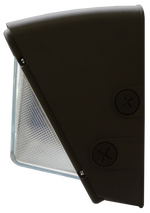LED Traditional Wall Pack, 6348 Lumen Max, Wattage and CCT Selectable, 120-277V, Tempered Glass Lens