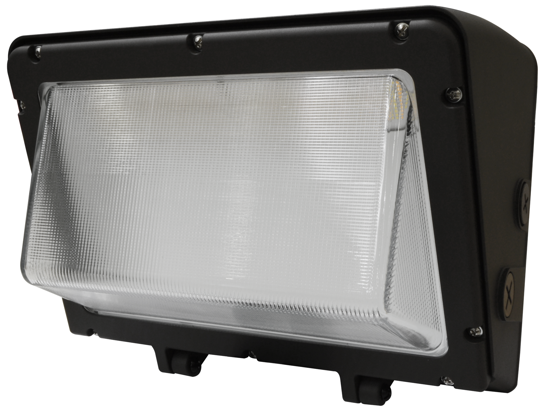 LED Traditional Wall Pack, 6348 Lumen Max, Wattage and CCT Selectable, 120-277V, Tempered Glass Lens