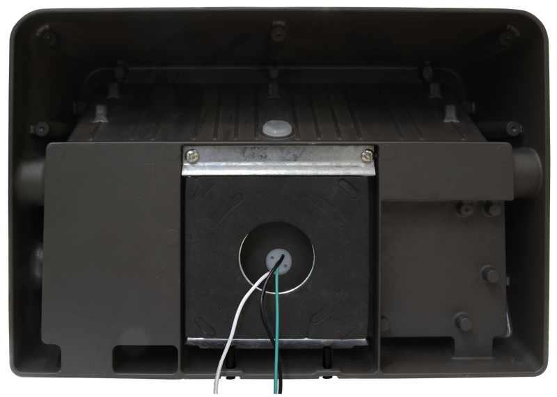LED Traditional Wall Pack, 6348 Lumen Max, Wattage and CCT Selectable, 120-277V, Tempered Glass Lens