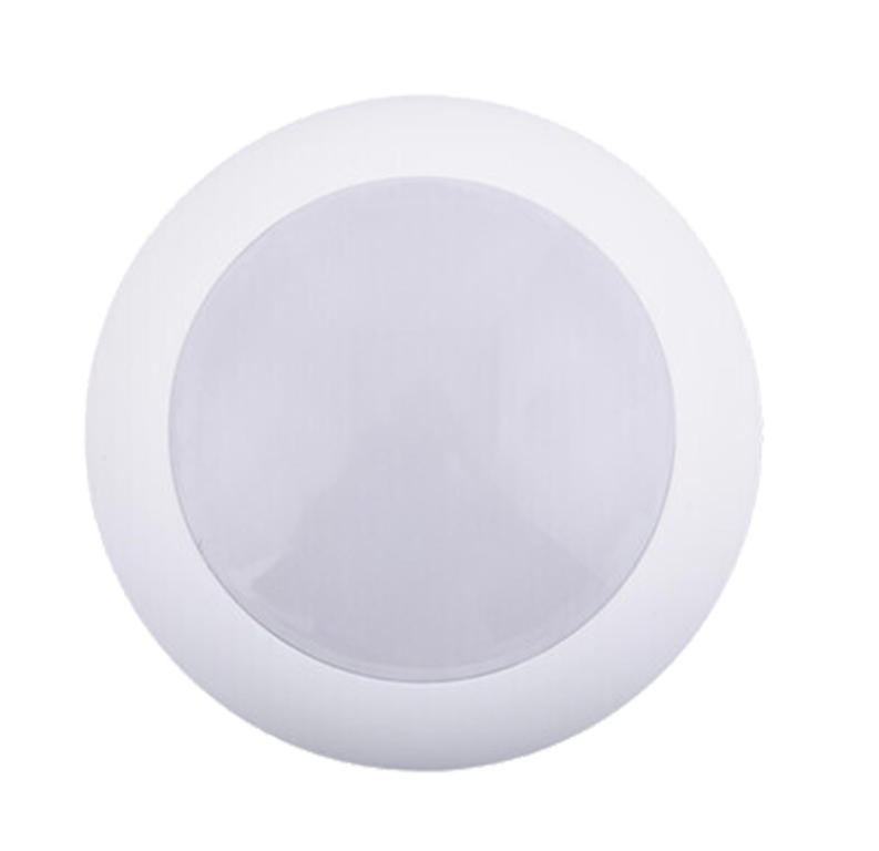 Round white disk light