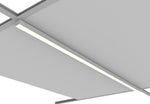 4 FT LED Linear Suspended/Grid Mount Fixture, 1" Wide, 2300 Lumen Max, Wattage and CCT Selectable, 120-277V, White or Black