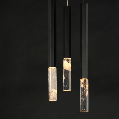 Diaphane 3-Light LED Pendant, 1,200 Lumens, 15W, 120V, 3000K, Black or Gold finish
