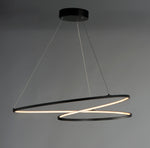 25" Signature LED Pendant, 5,390 Lumens, 77W, 120V, 3000K, Black Finish