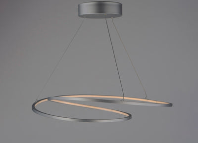 25" Signature LED Pendant, 5,390 Lumens, 77W, 120V, 3000K, Black Finish