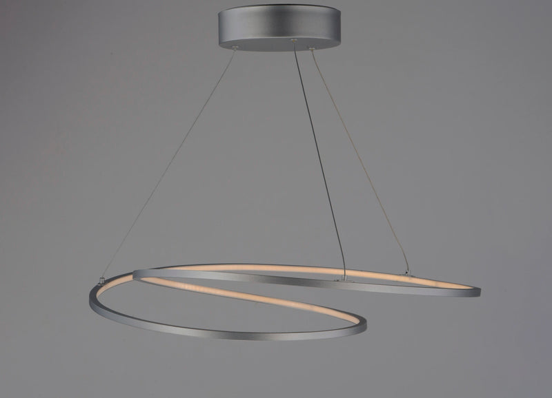 25" Signature LED Pendant, 5,390 Lumens, 77W, 120V, 3000K, Black Finish