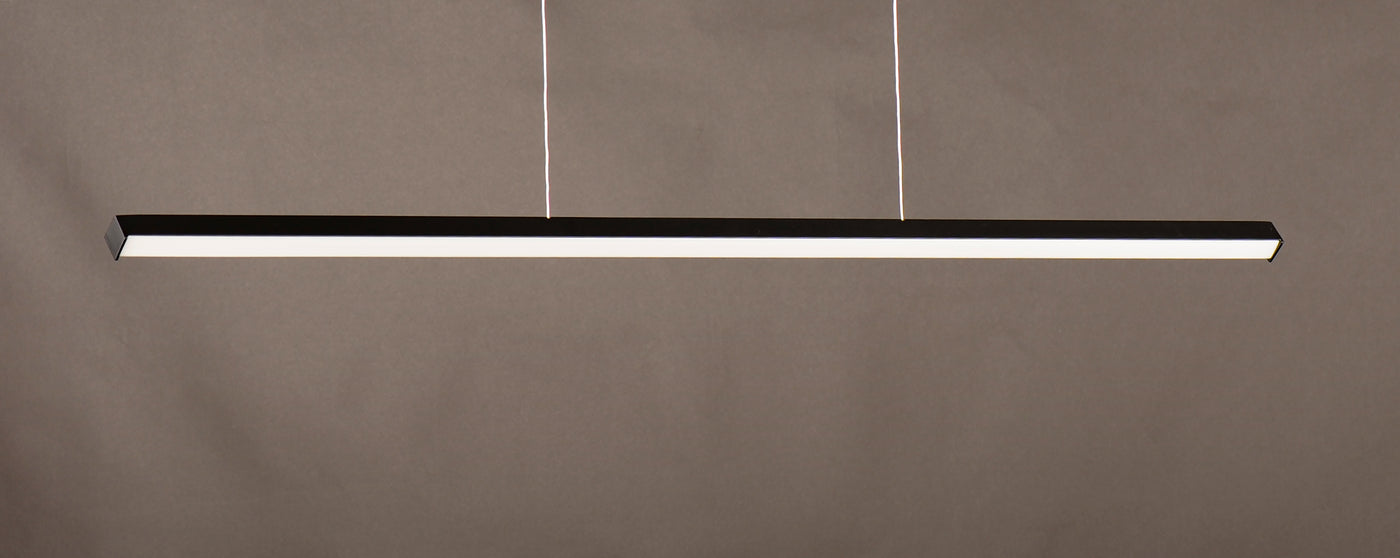 48" Hover LED Pendant, 1,400 Lumens, 20W, 120-277V, 3000K, Black Finish
