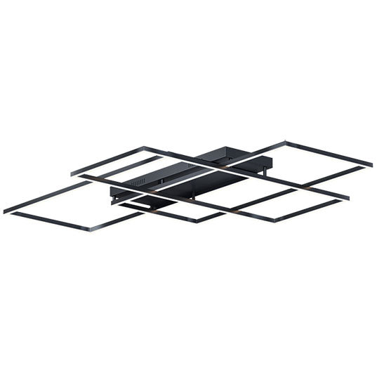 Traverse LED Flush Mount, 12,290 Lumens, 147W, 120V, 3000K CCT, Champagne or Black Finish