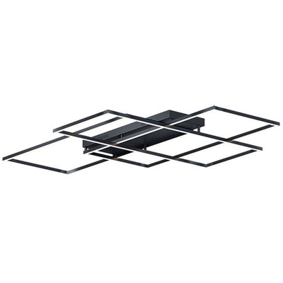 Traverse LED Flush Mount, 12,290 Lumens, 147W, 120V, 3000K CCT, Champagne or Black Finish