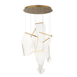Rinkle 6-Light LED Multi-Pendant, 2,000 Lumens, 25W, 3000K CCT, 120V, Polished Chrome, French Gold or Brushed Gunmetal Finish