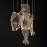 Rinkle 6-Light LED Multi-Pendant, 2,000 Lumens, 25W, 3000K CCT, 120V, Polished Chrome, French Gold or Brushed Gunmetal Finish