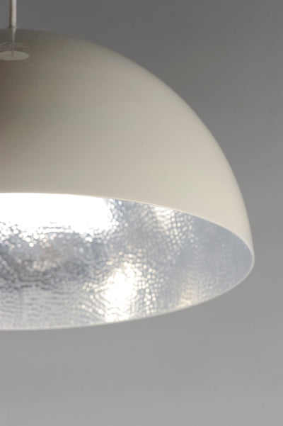 Hemisphere LED Pendant, 2,900 Lumens, 30W, 3000K CCT, 120-277V, Gloss Black or Gloss White Finish