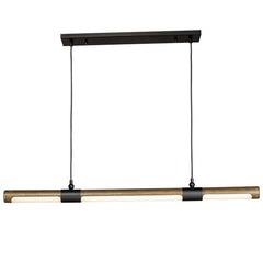 Rollo 1-Light Pendant, 1,700 Lumens, 34W, 3000K CCT, 120V, Antique Pecan / Black Finish