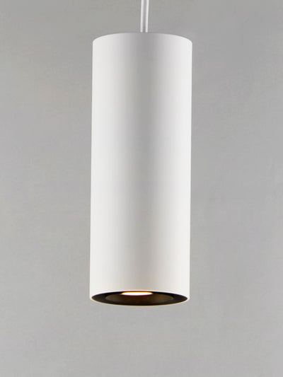 Dwell 1-Light LED Pendant, 490 Lumens, 7W, 3000K CCT, 120V, White Finish