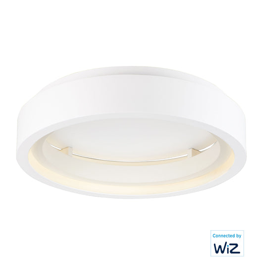 iCorona WiZ 24" LED Surface Mount RGBW Y Ceiling Smart Light, 2800 Lumens, 36W, 120-277V, Matte White Finish