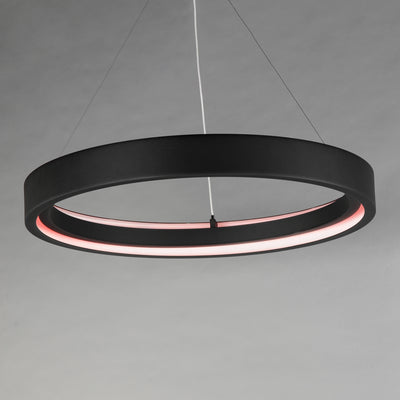 iCorona WiZ 36" LED Pendant RGBTWK Smart Light, 4800 Lumens, 60W, 120-277V, Black Finish