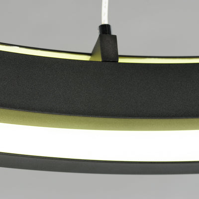 iCorona WiZ 36" LED Pendant RGBTWK Smart Light, 4800 Lumens, 60W, 120-277V, Black Finish