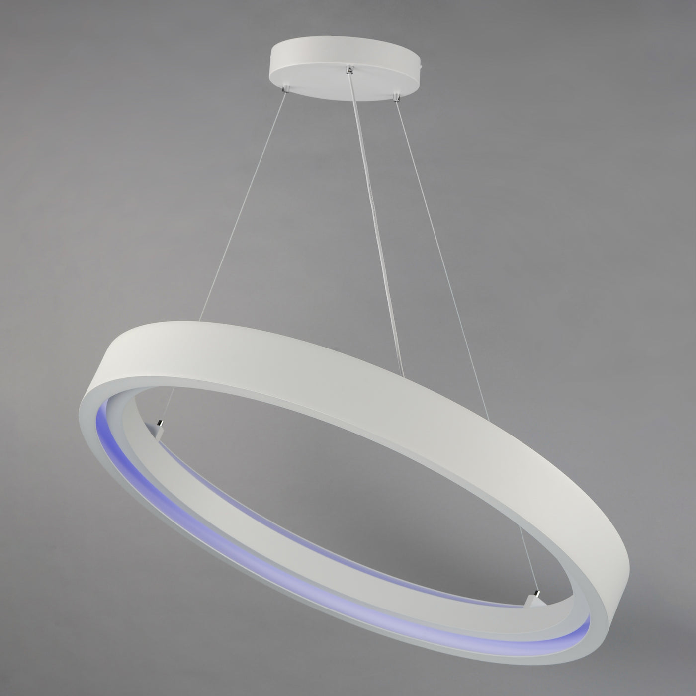 iCorona WiZ 36" LED Pendant RGBTWK Smart Light, 4800 Lumens, 60W, 120-277V, Matte White Finish