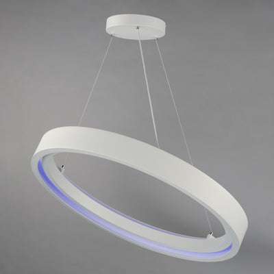iCorona WiZ 36" LED Pendant RGBTWK Smart Light, 4800 Lumens, 60W, 120-277V, Matte White Finish